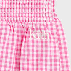 Kith Baby Gingham Tie Romper - Electra