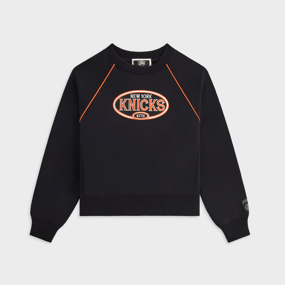 Kith Kids for the New York Knicks Raglan Nelson Crewneck - Black