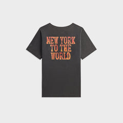 Kith Kids for the New York Knicks Vintage Fire Tee - Black