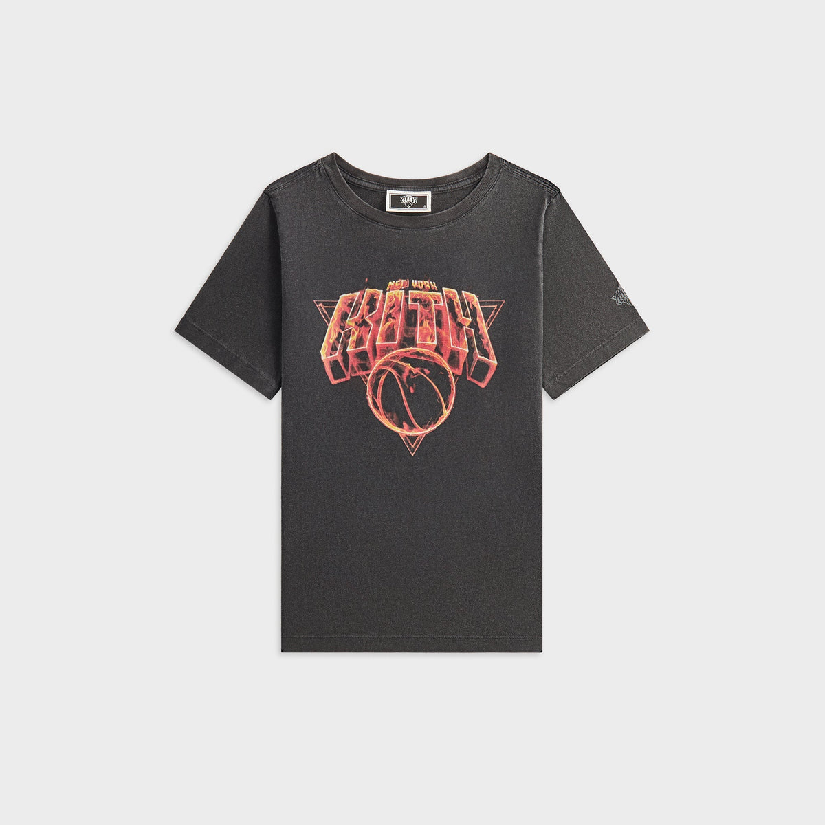 Kith Kids for the New York Knicks Vintage Fire Tee - Black