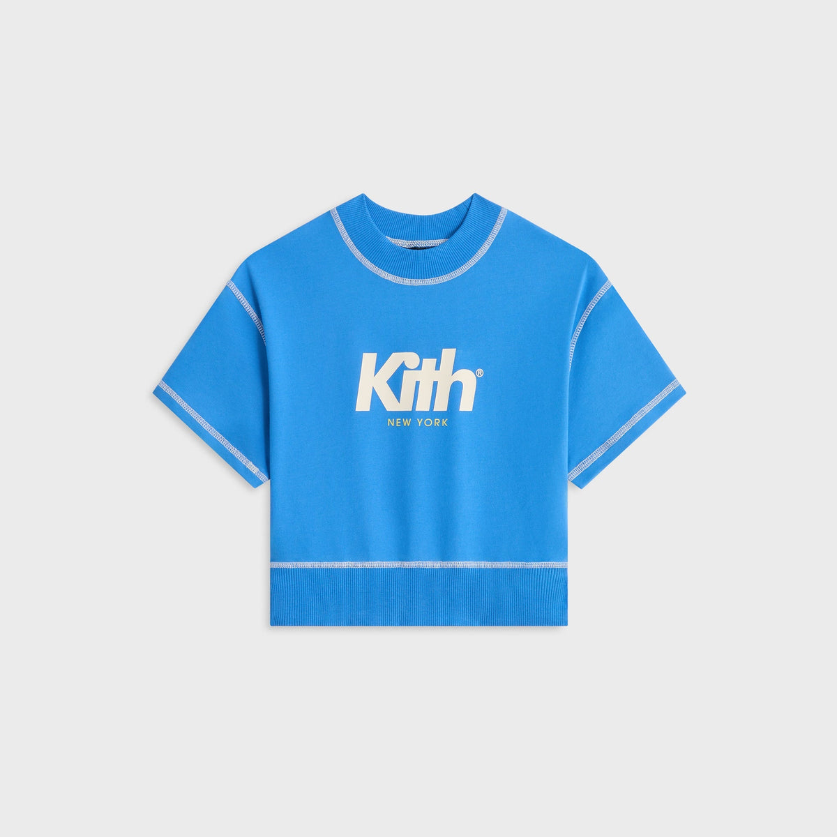 Kith Kids Short Sleeve Nelson Crewneck - Cobalt