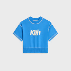 Kith Kids Short Sleeve Nelson Crewneck - Cobalt