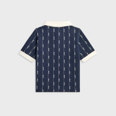 Kith Kids Script Knit Tilden Polo - Nocturnal