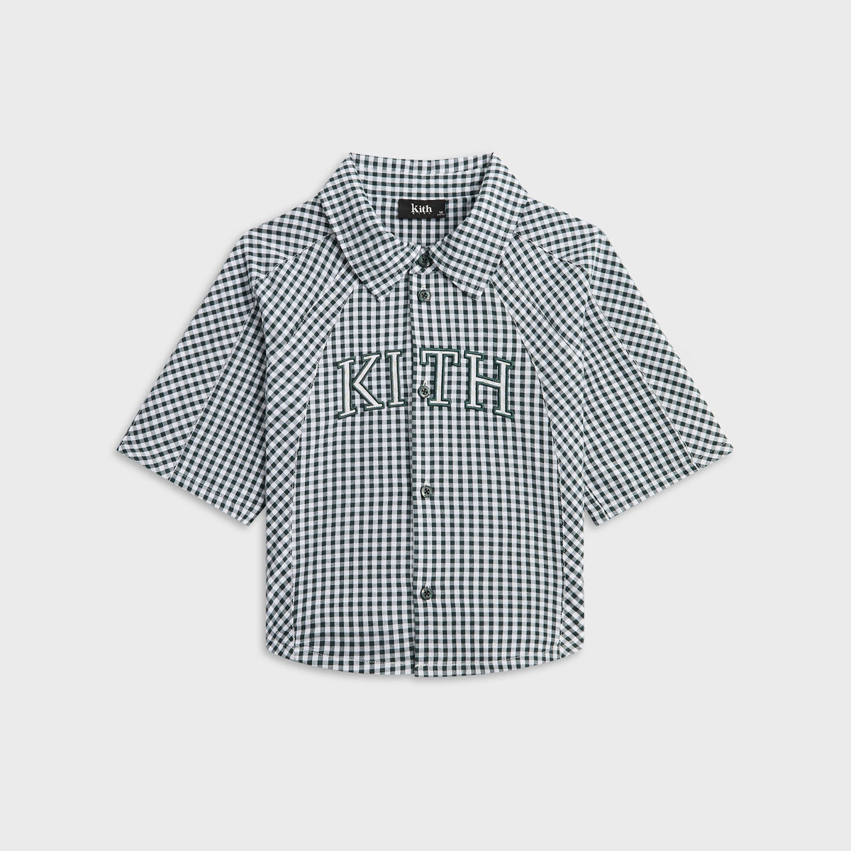 Kith Kids Blocked Gingham Apollo Shirt - Stadium