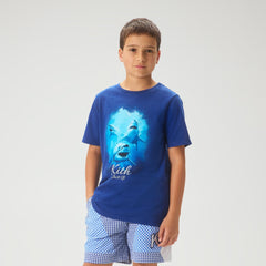 Kith Kids Great White Shark Vintage Graphic Tee - Layer