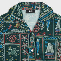 Kith Kids Beach Tile Thompson Camp Shirt - Stadium