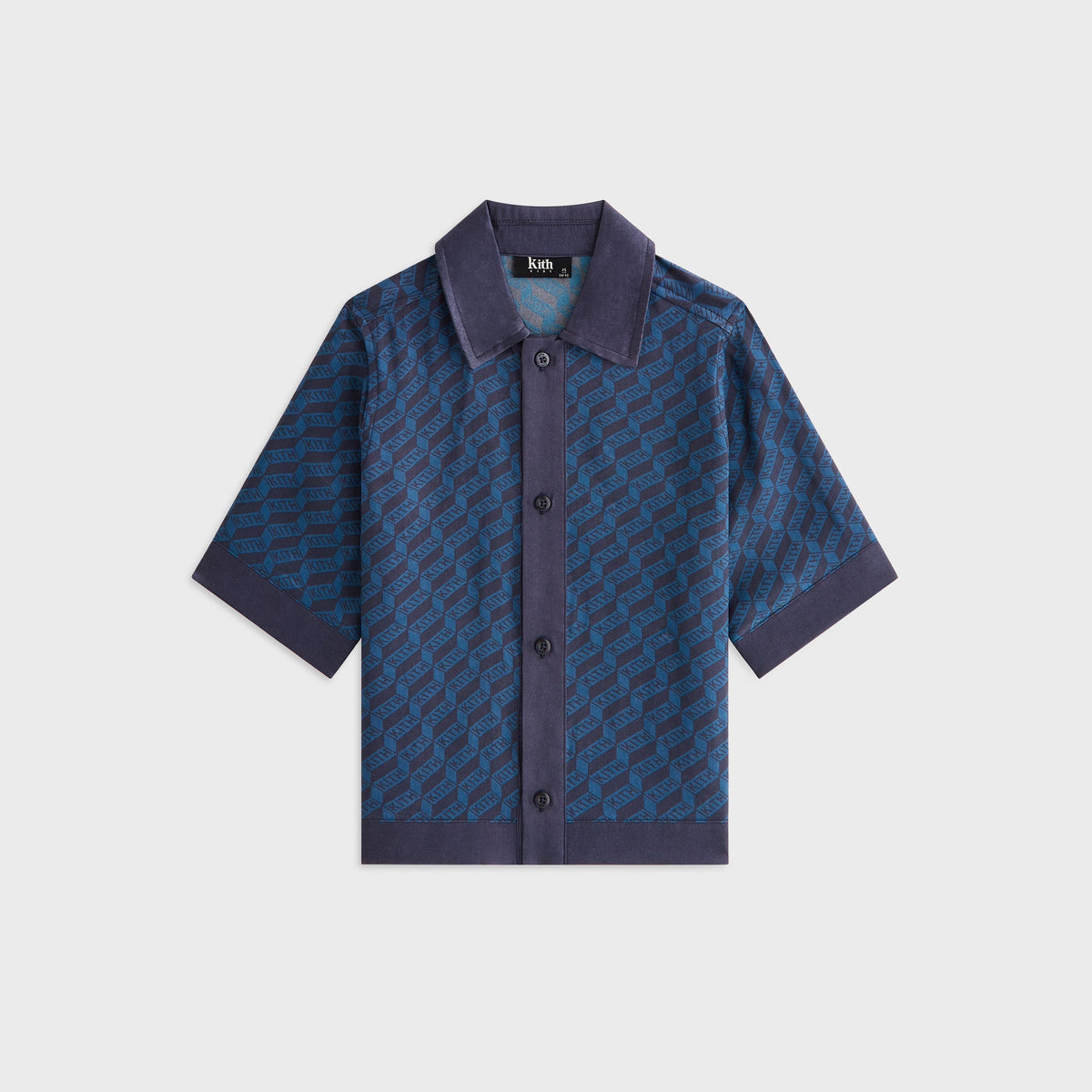 Kith Kids Monogram Bennet Camp Shirt - Nocturnal