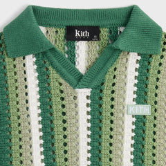 Kith Kids Open Knit Pullover Polo - Sage