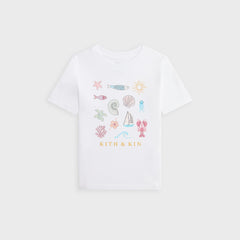 Kith Kids Kith & Kin Beach Tee - White