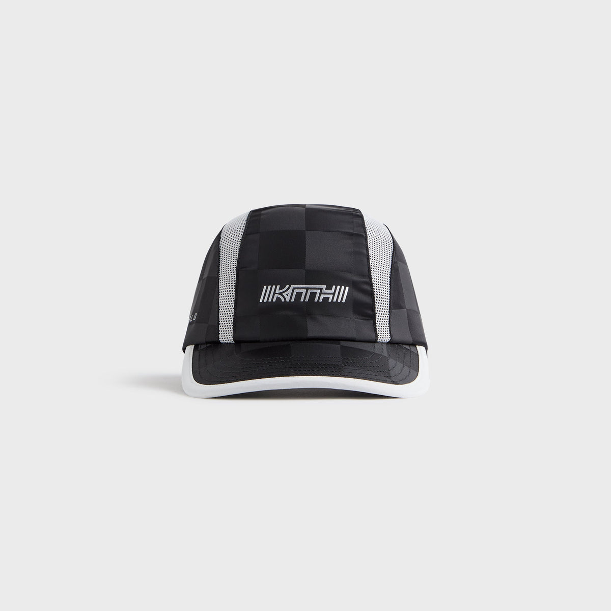 Kith Kids Checkered Satin Camper Cap - Black
