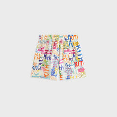 Kith Kids Thompson Camp Sketched Monogram Short - Silk
