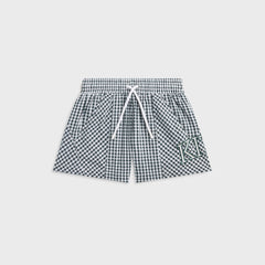 Kith Kids Blocked Gingham Curtis Short - Stadium