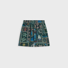 Kith Kids Beach Tile Thompson Camp Short - Stadium