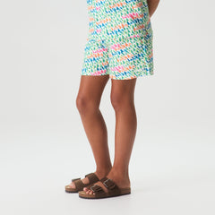 Kith Kids 3D Monogram Kai Swim Trunk - Peridot