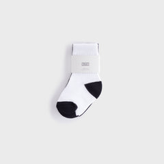 Kith Baby 2-Pack Classic Crew Socks - White