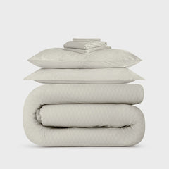 Kith Monogram Queen Size Bedding Set - Concrete