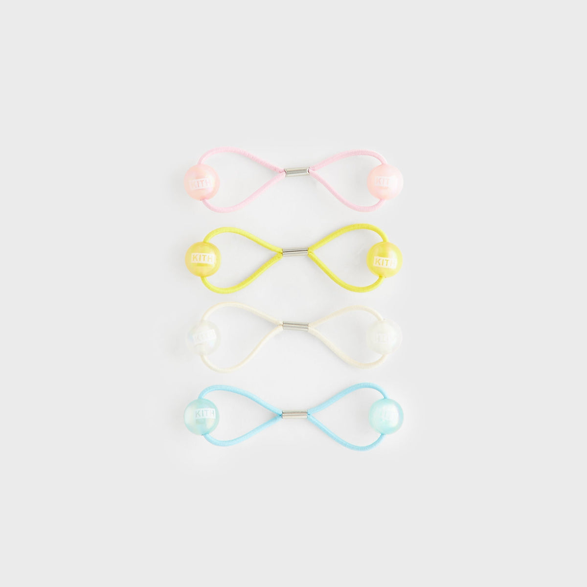 Kith Kids Set of 4 Bobble Pony Tail Holders - Multi
