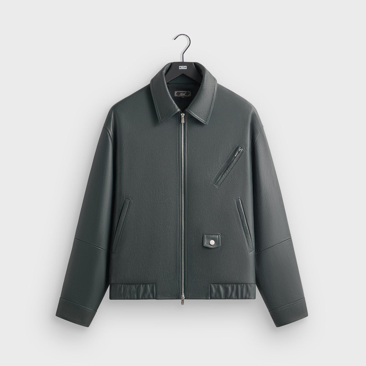 Kith Pebbled Leather Jett Blouson Jacket - Stadium