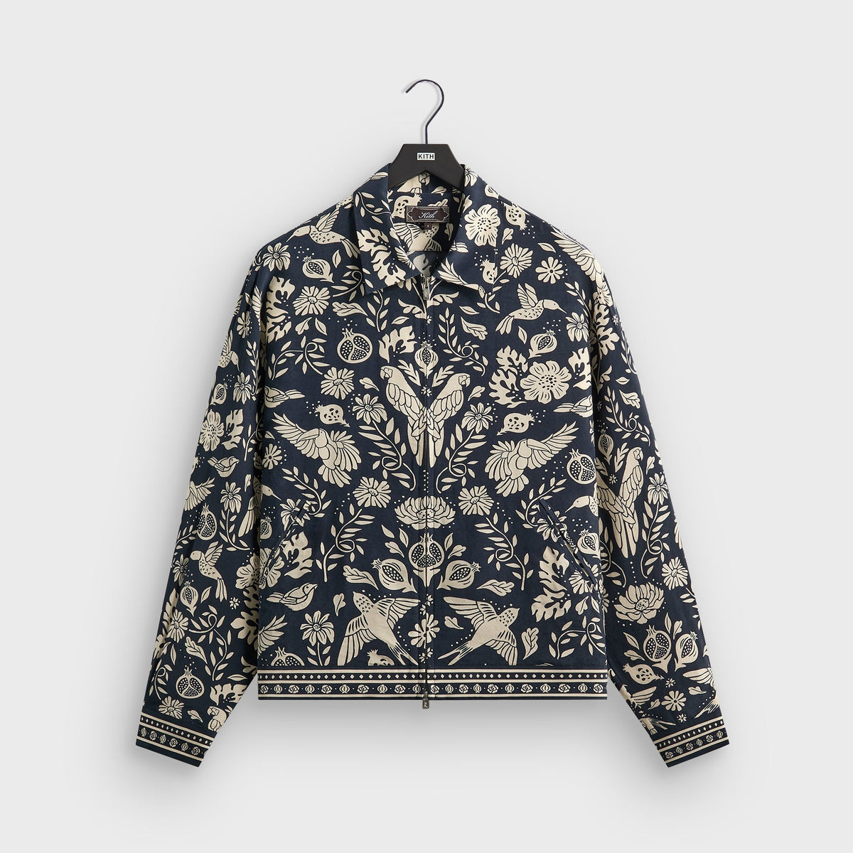 Kith Cupro Linen Connor Blouson Jacket - Nocturnal
