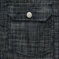 Kith Textured Indigo Alonzo Jacket - Dark Indigo