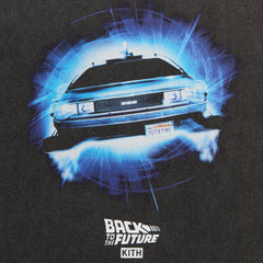 Kith for Back to the Future DeLorean Front Back Vintage Tee - Black