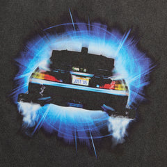Kith for Back to the Future DeLorean Front Back Vintage Tee - Black
