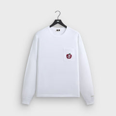 Kith & New Balance NY Woodblock Long Sleeve Pocket Tee - White