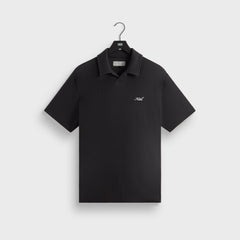 Kith Micro Waffle Drew Polo Shirt - Black
