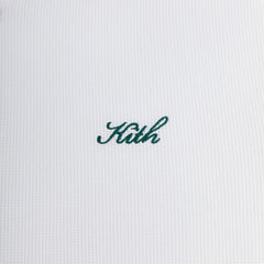 Kith Micro Waffle Drew Polo Shirt - White