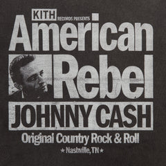 Kith Records for Johnny Cash American Rebel Vintage Tee - Black