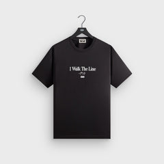Kith Records for Johnny Cash I Walk The Line Lyrics Tee - Black