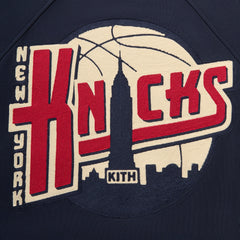 Kith for the New York Knicks Basketball Vintage Nelson Raglan Crewneck - Nocturnal