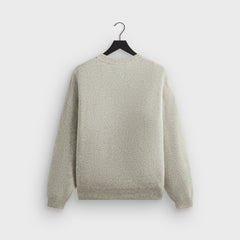 Kith Boucle Harmon Henley Sweater - Light Heather Grey