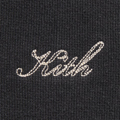 Kith Rib Neck Cropped Camden Hoodie - Black