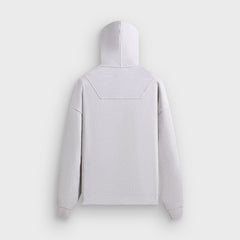 Kith Rib Neck Cropped Camden Hoodie - Light Heather Grey