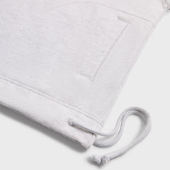 Kith Rib Neck Cropped Camden Hoodie - Light Heather Grey