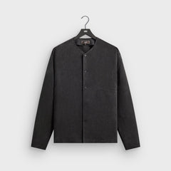 Kith Cupro Linen Long Sleeve Caelan Shirt - Black