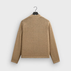 Kith Crochet Luke Zip Front Sweater - Durum