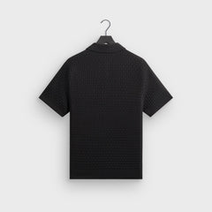 Kith Basket Weave Tilden Polo - Black