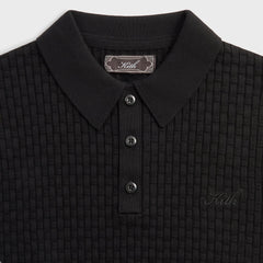 Kith Basket Weave Tilden Polo - Black