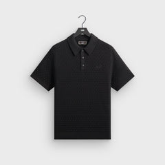 Kith Basket Weave Tilden Polo - Black