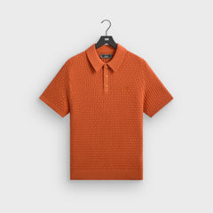 Kith Basket Weave Tilden Polo - Clementine