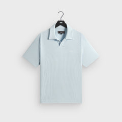 Kith Micro Waffle Drew Polo - Light Indigo