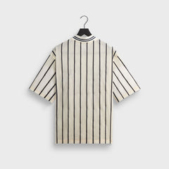 Kith Silk Linen Chenille Stripe Pacey Shirt - Sandrift
