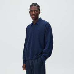Kith Double Face Jersey Jace Polo - Nocturnal