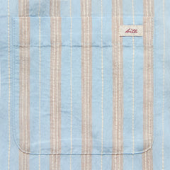 Kith Barre Stripe Long Sleeve Gianni Shirt - Serene