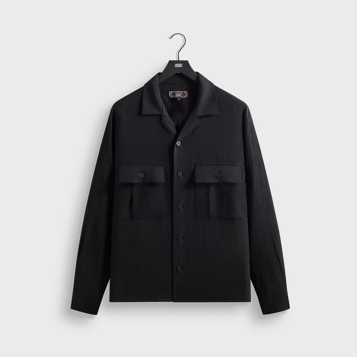 Kith Crinkled Nylon Ugo Shirt - Black