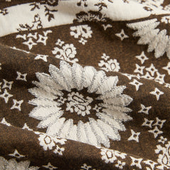 Kith Bandana Jacquard Long Sleeve Willis Shirt - Coffee