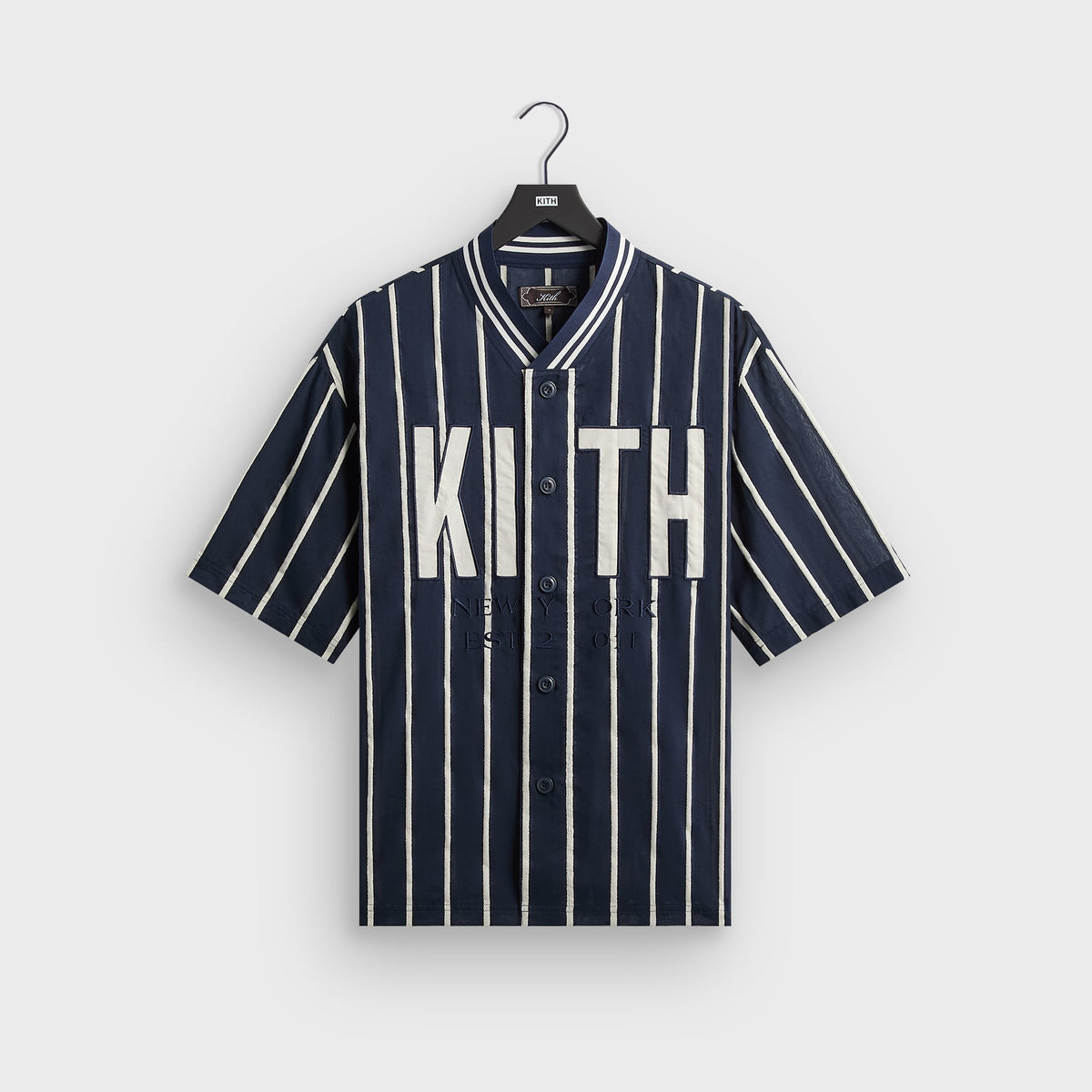 Kith Silk Linen Chenille Stripe Pacey Shirt - Nocturnal