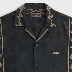Kith Cupro Linen Thompson Camp Collar Shirt - Black